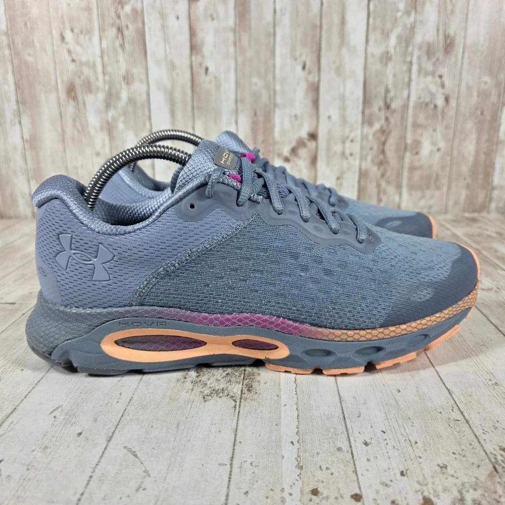 Under Armour HOVR Infinite 2 Womens Running Blue Orange 3023556-400 Size 11
